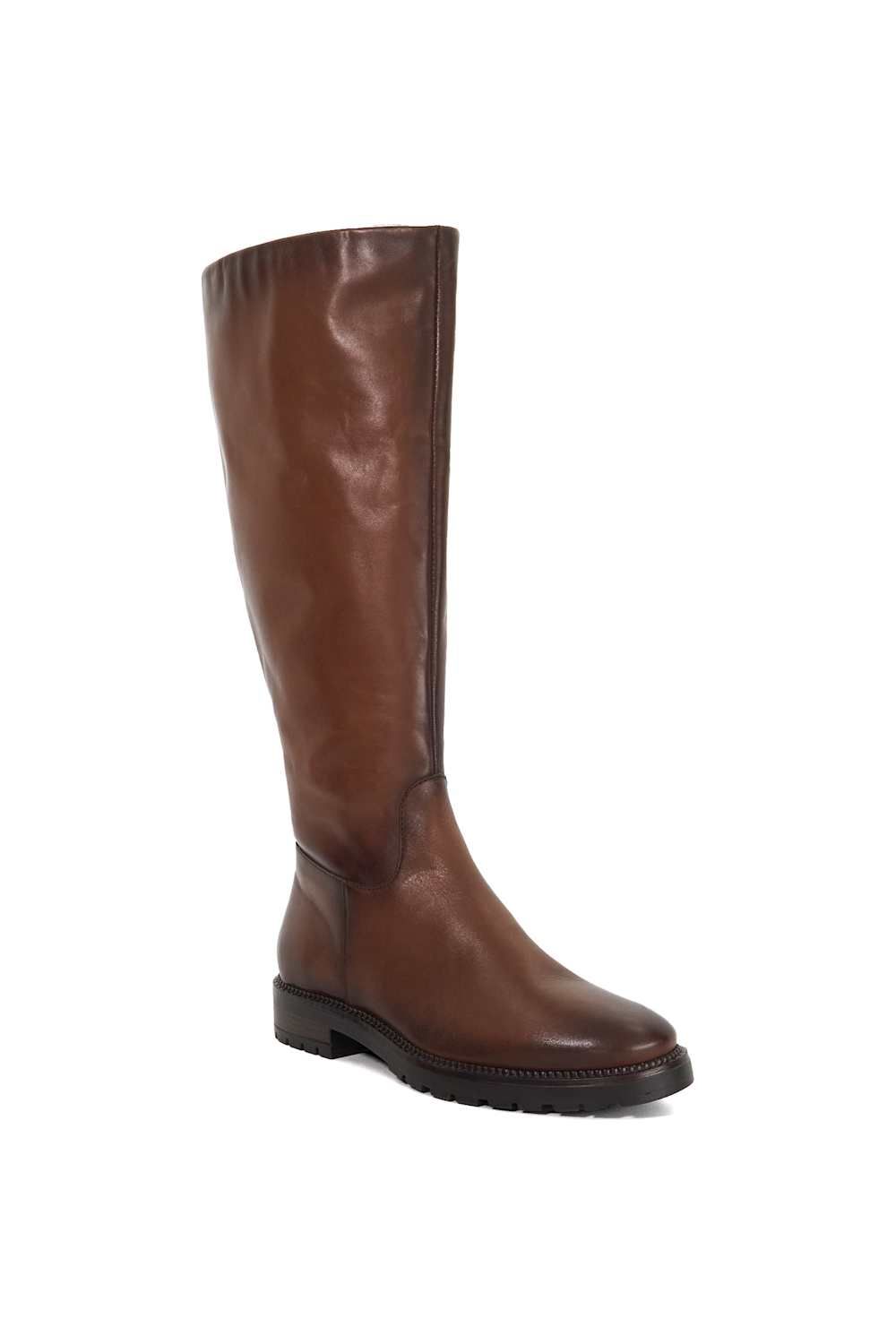 Dune London Wide Fit 'Wftayah' Leather Knee High Boots