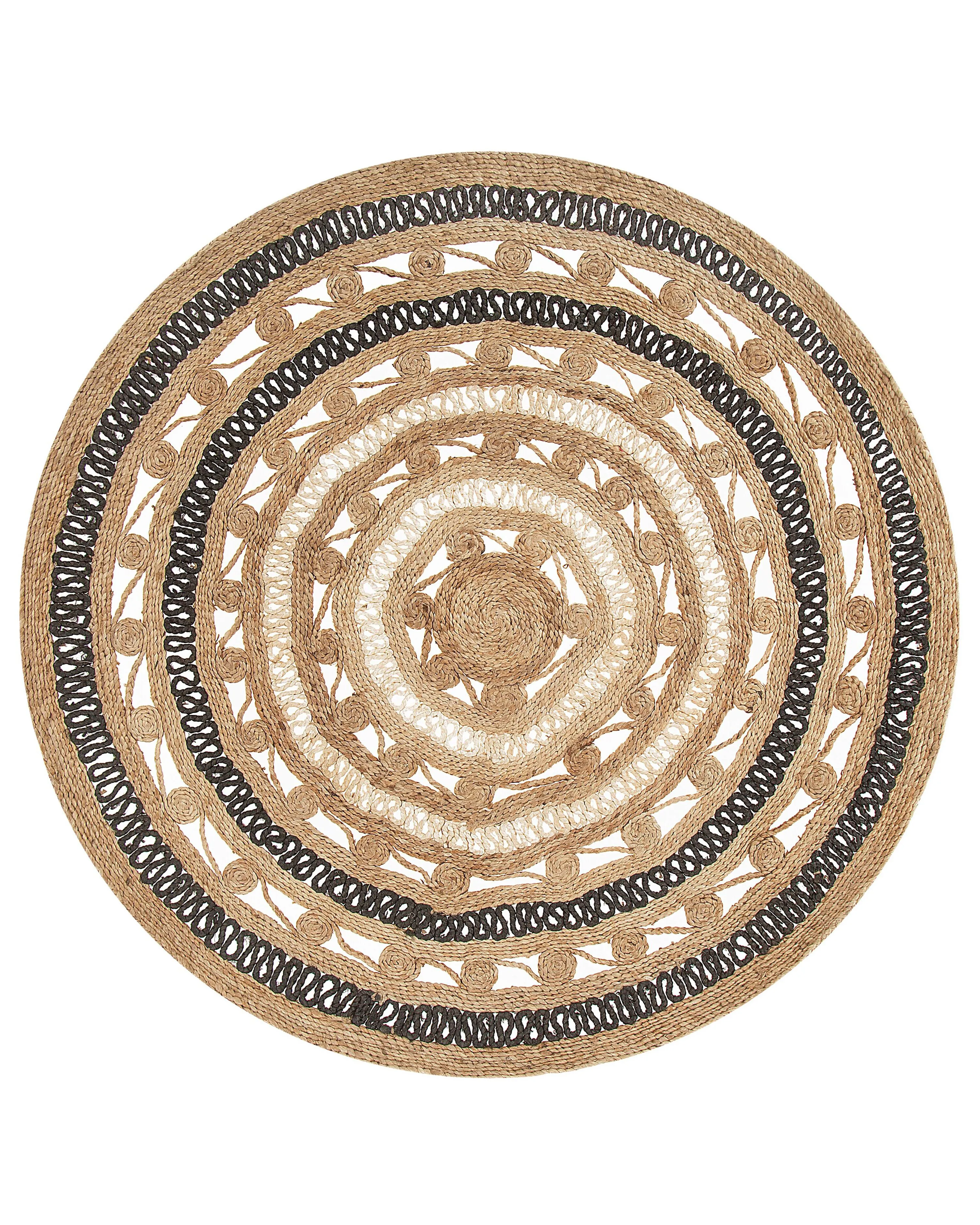 Rug GOYNE Beige ? 140 cm Jute
