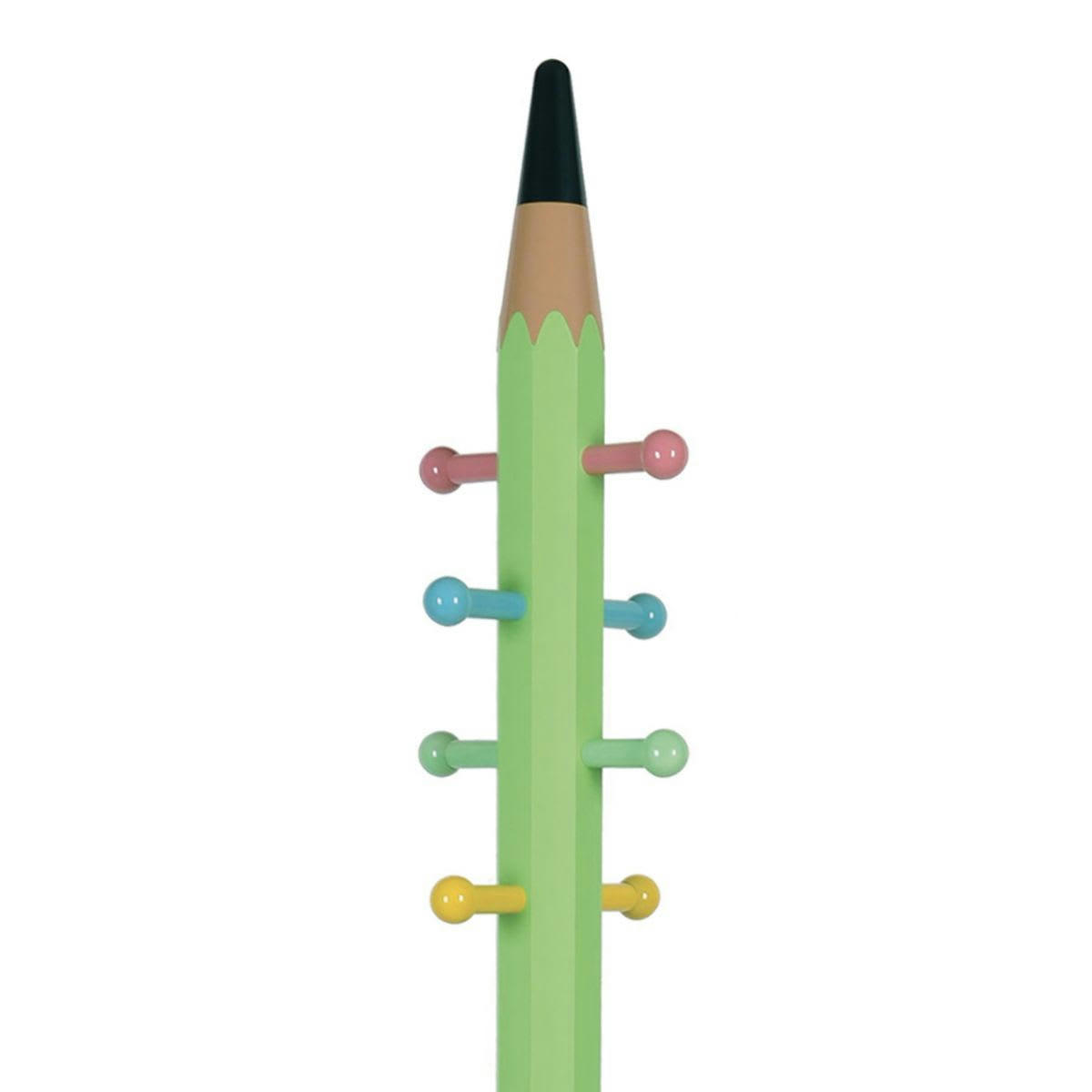 - Portemanteau  10 patères vert pour enfant