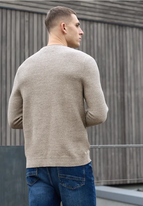 Crewneck Strukturpullover