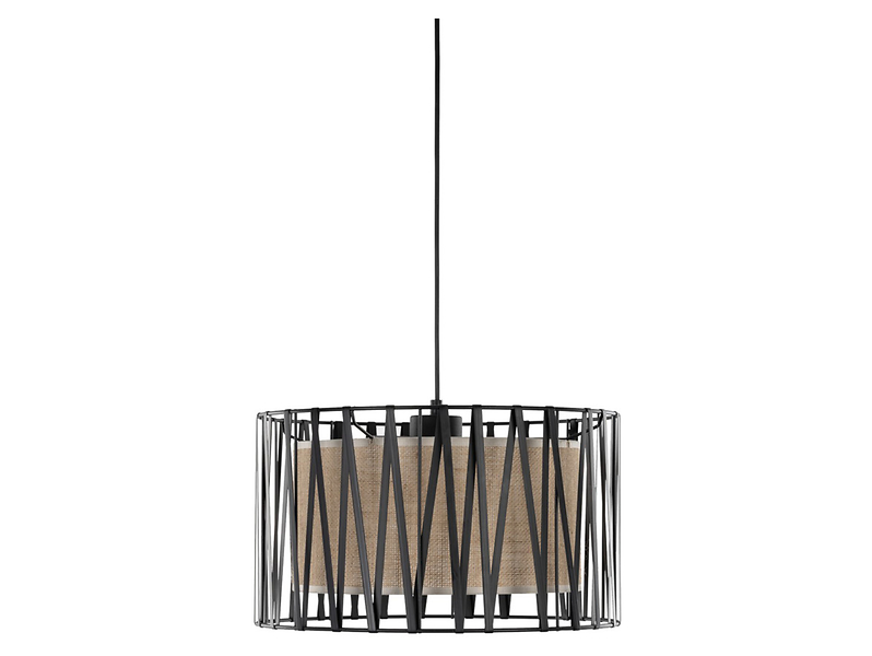 Lampa wisząca Harmony Nature tkaninowa czarna