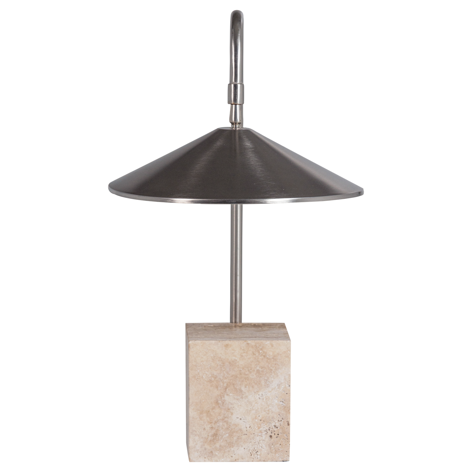 WOOOD tafellamp Korn - Metaal - Chrome - 58x56x15