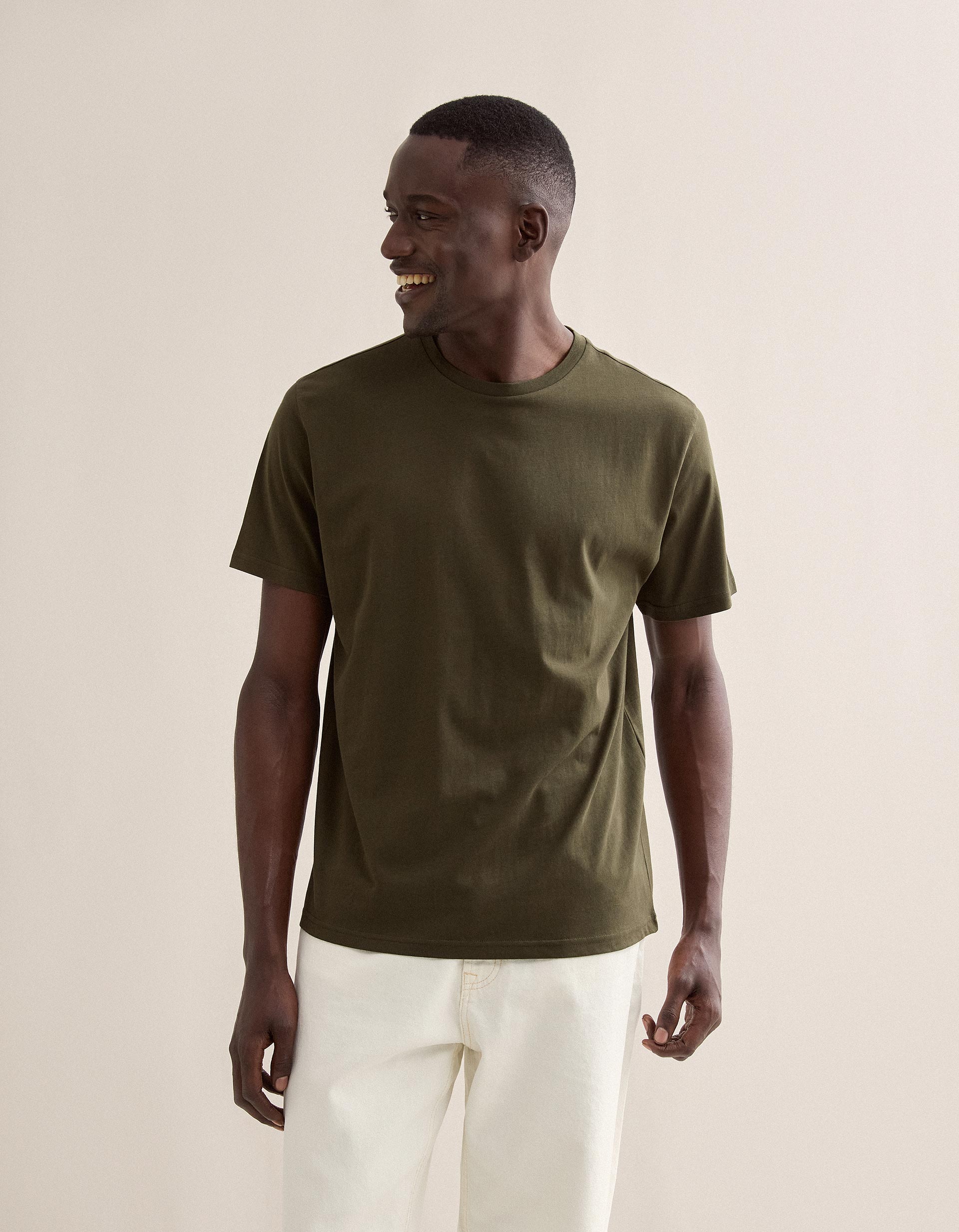 T-shirt, Homem, Verde Escuro