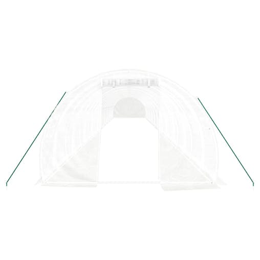NNEVL Greenhouse with Steel Frame White 66 m&sup2; 22x3x2 m