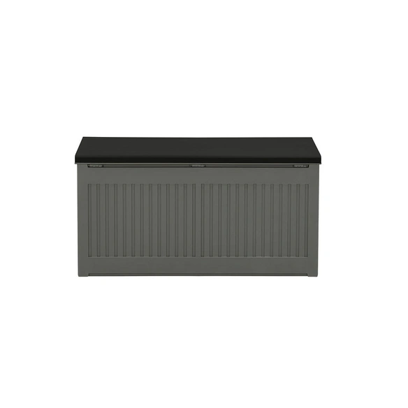 Kissenbox, BxHxT: 51 x 57,7 x 54,7 cm, grau/schwarz