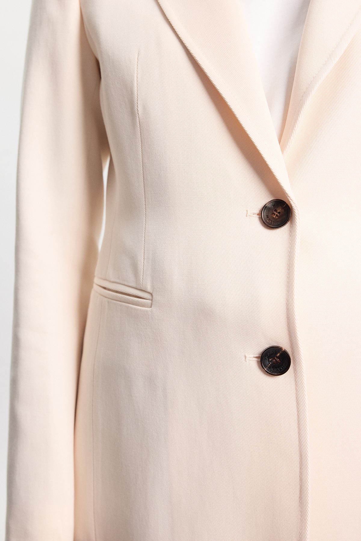 KarenMillen Tencel Blend Tailored Single Breasted Blazer