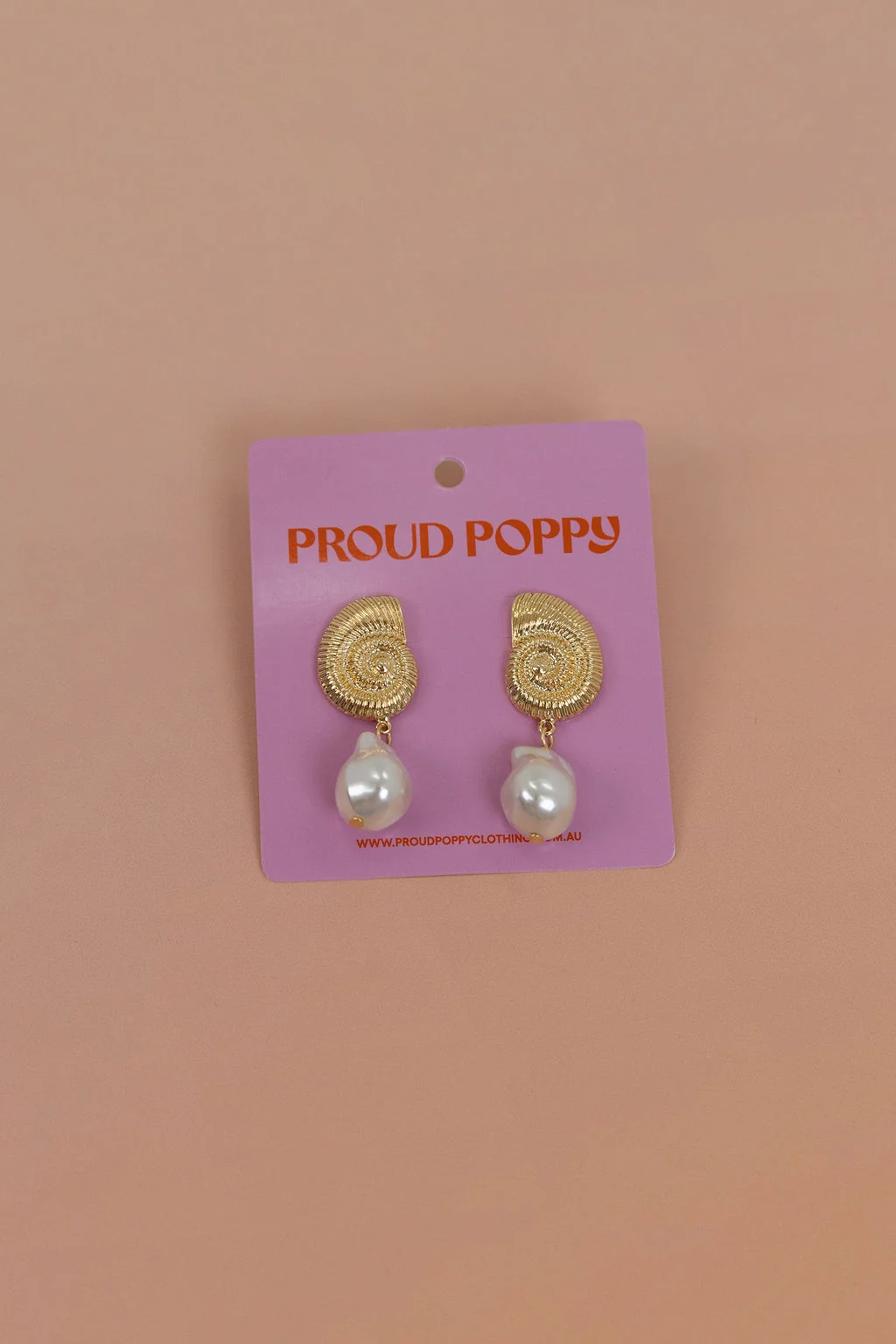 Shell Pearl Drop Earrings