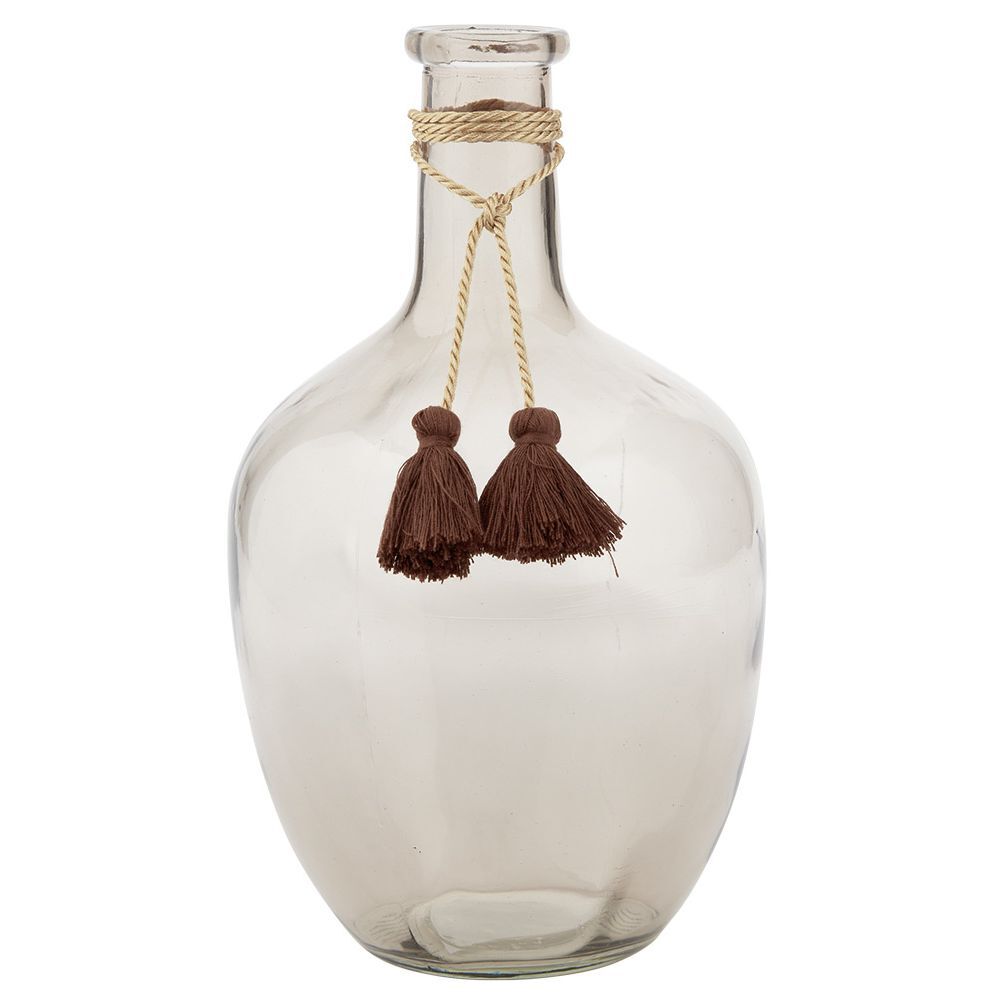 Vase Dame jeanne verre teinté H.30,5 cm