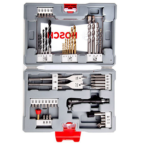 Coffret Premium X-Line BOSCH 49 pièces - forets et embouts de vissage, référence 2608P00233