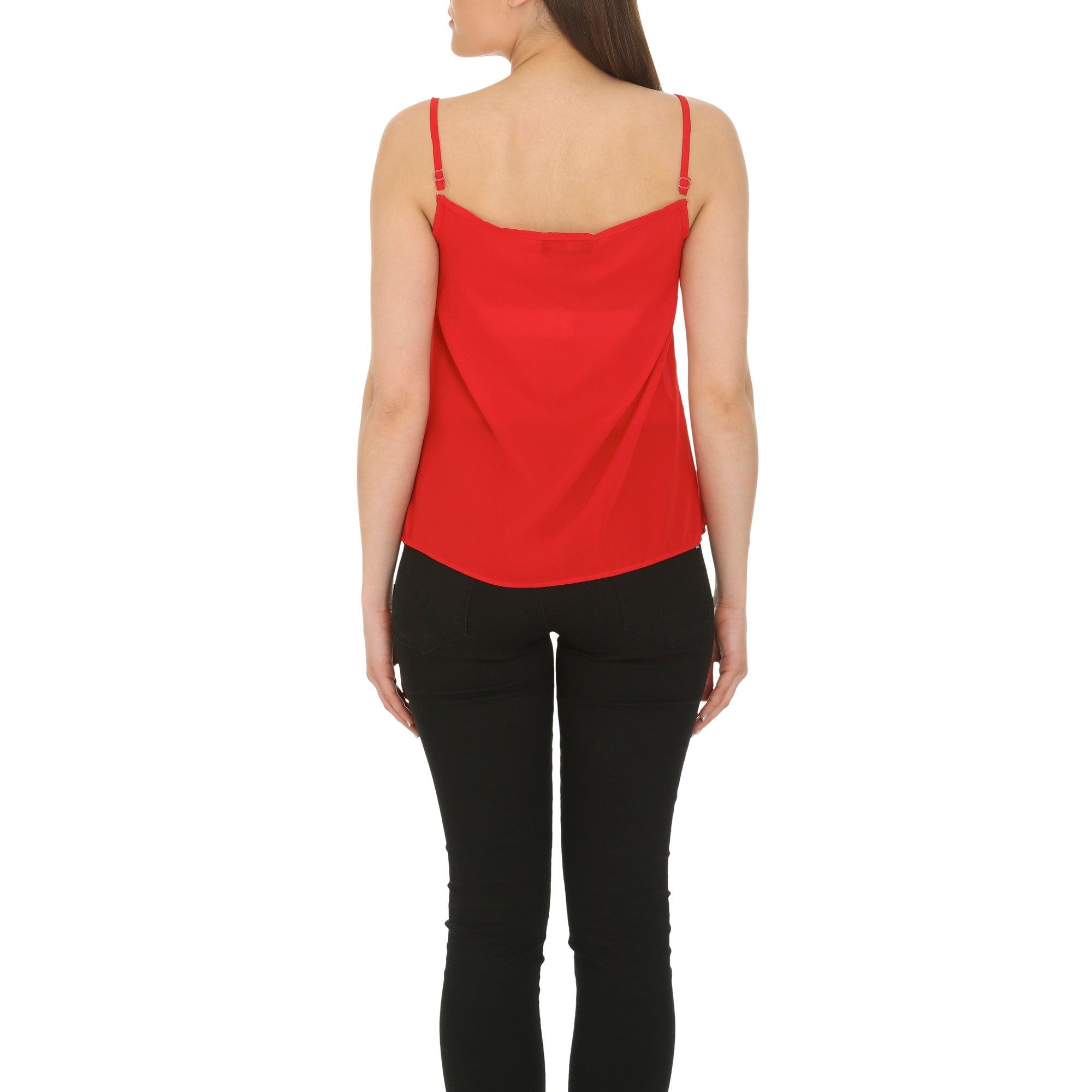 Cutie London Ruffle Front Camisole Top