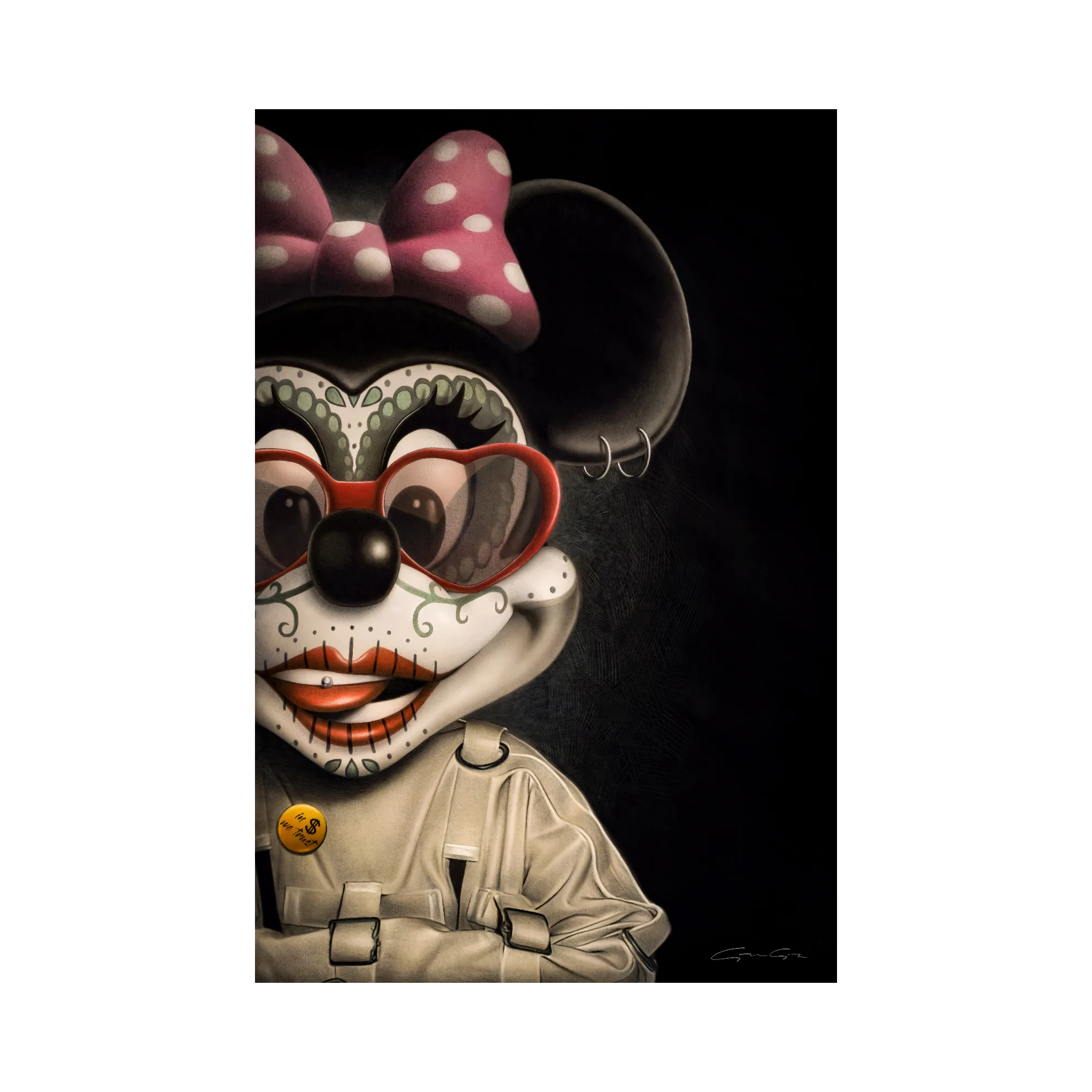 Tableau BINET MINNIE coloris noir