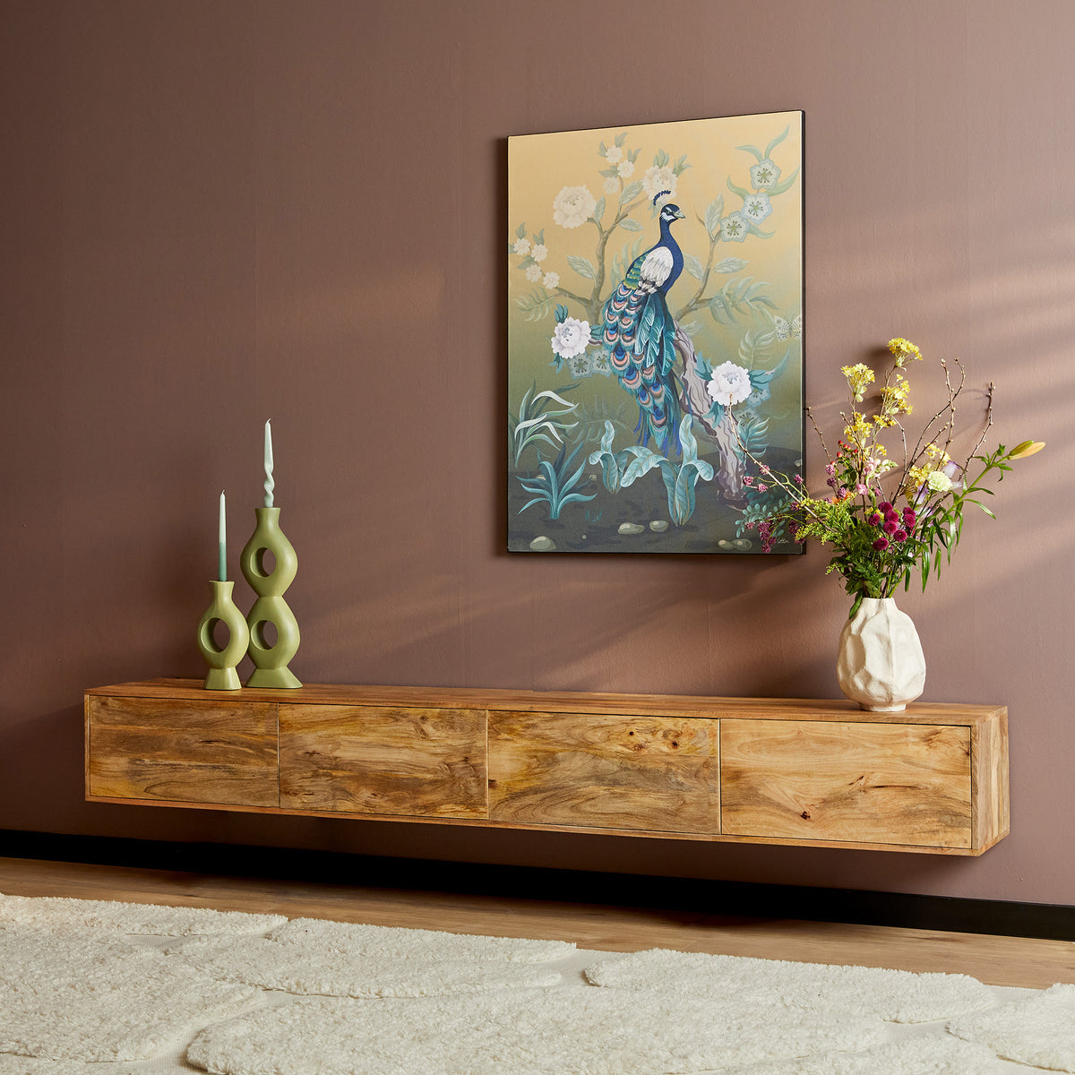 Starfurn tv meubel Vision - bruin - 30x240x35cm