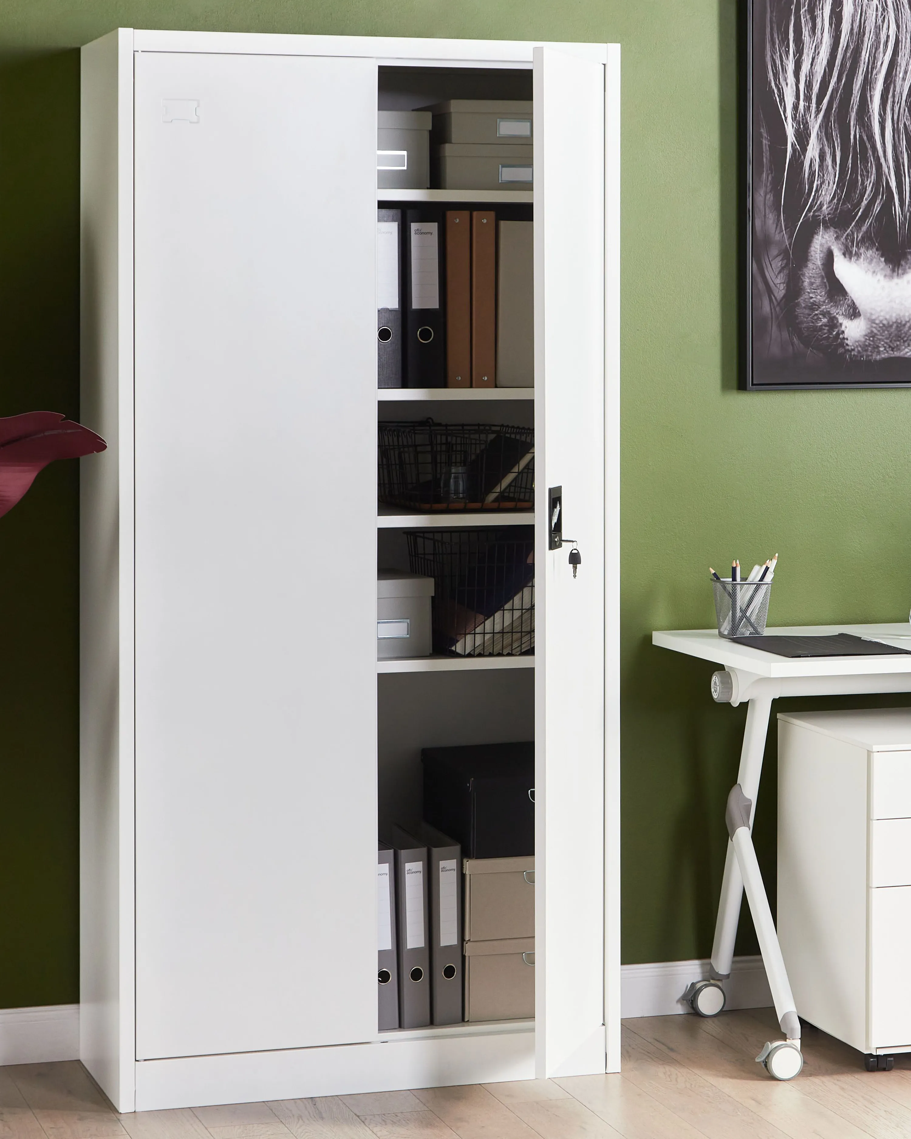 Storage Unit FELDSPAR Metal White