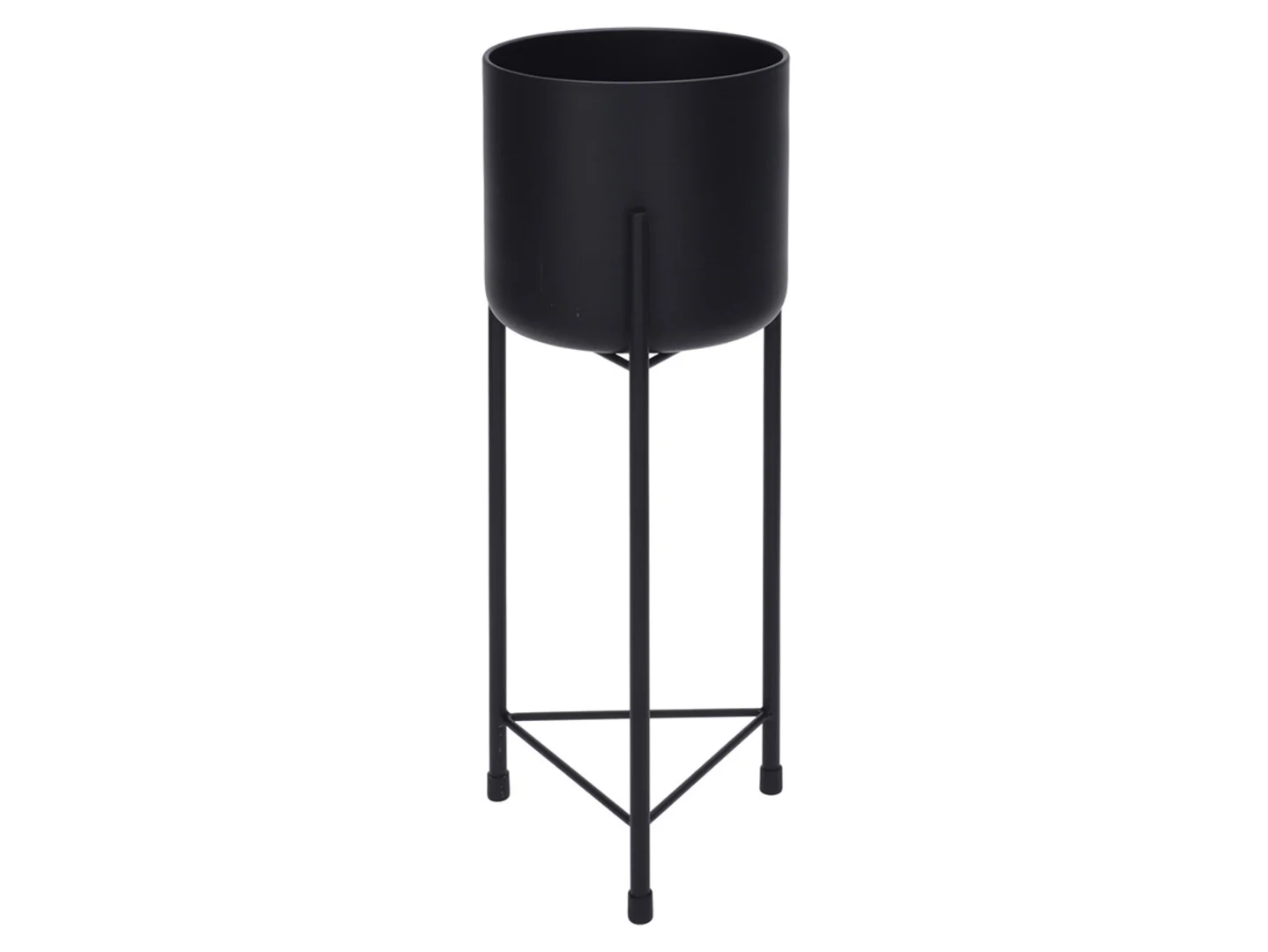 Doniczka metalowa z nóżkami 45 cm czarna