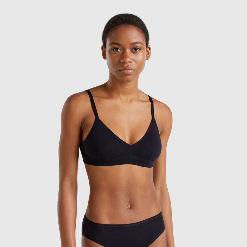 Triangle bra without padding