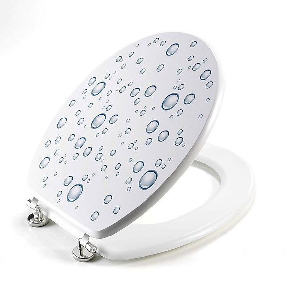 Abattant WC MDF charnières métal Bubble