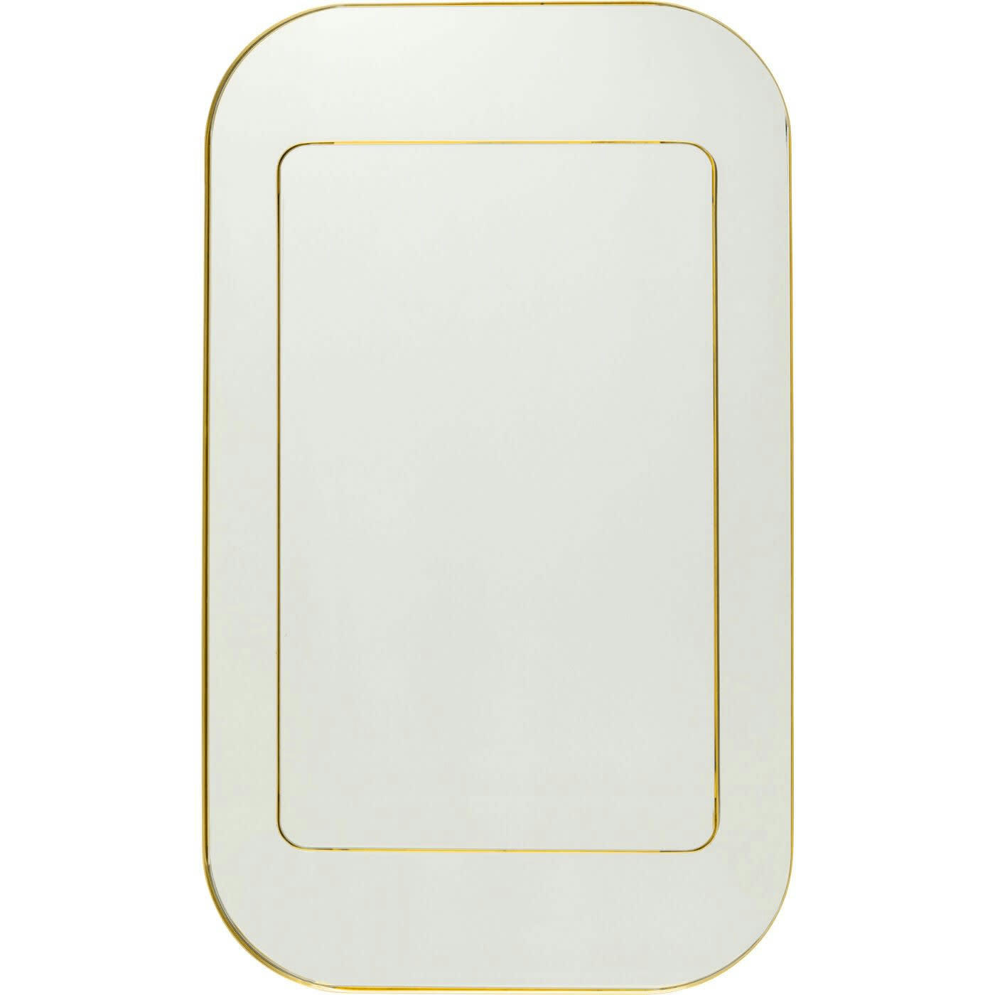 DOUBLE ROW - Miroir Double Row 140x80cm doré Kare Design