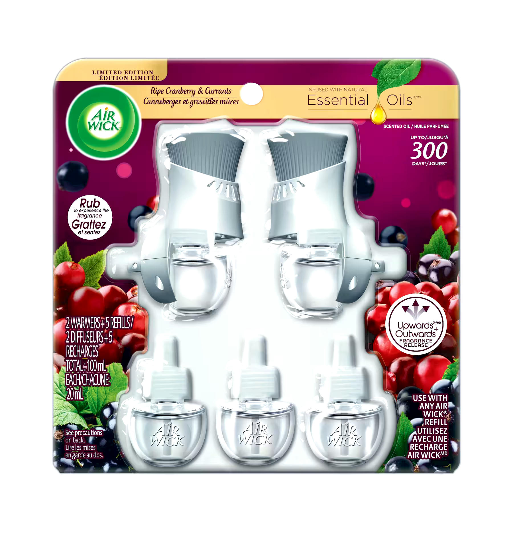 Air Wick Essential Oils Warmers & Refills, 2 + 5 Value Pack
