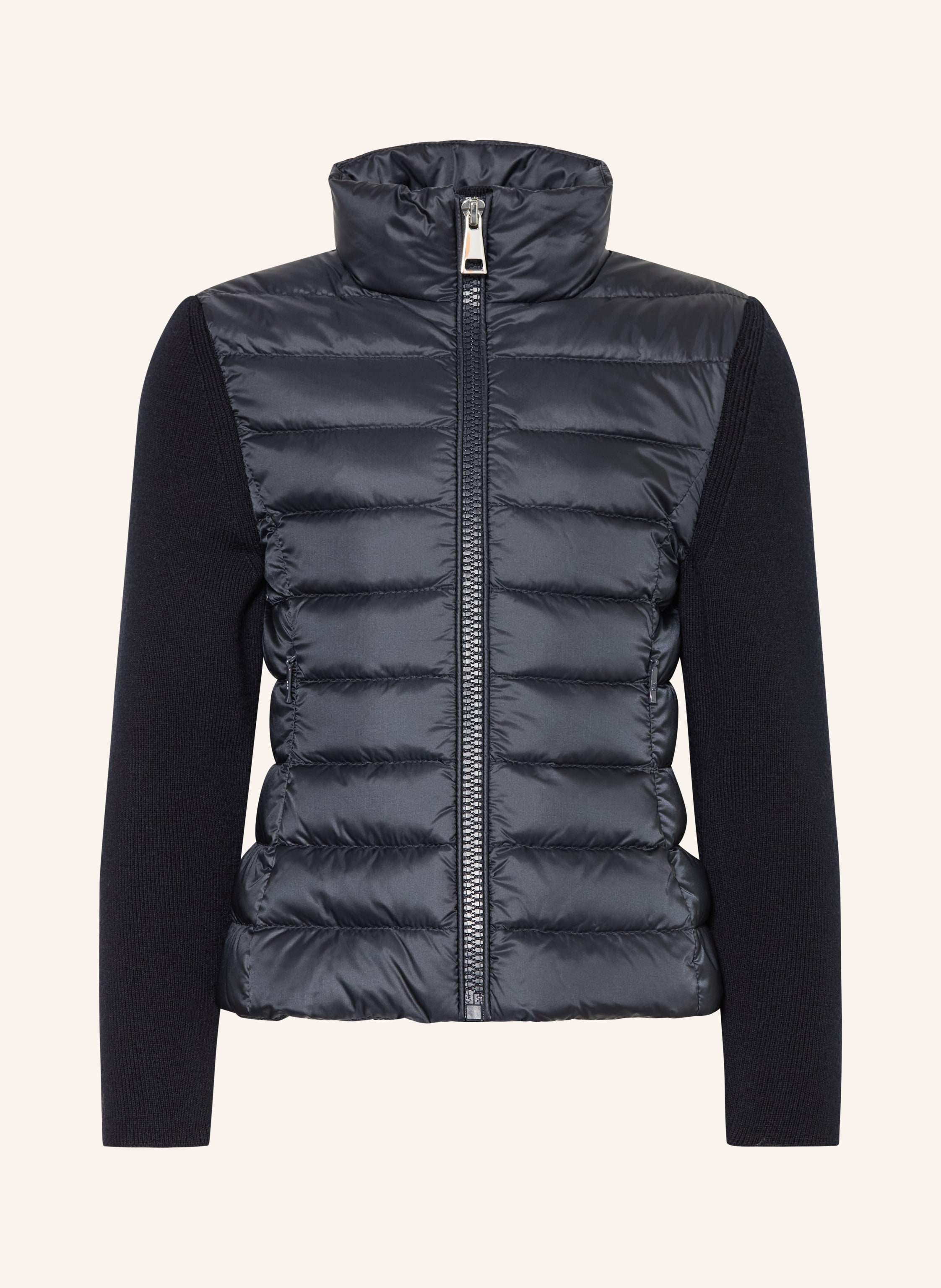 MONCLER enfant Steppjacke im Materialmix