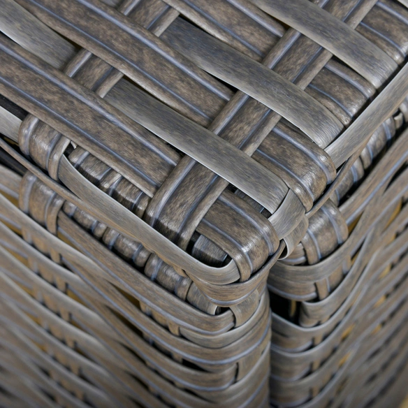 Gartenmöbelset, 8 Sitzplätze, Metall/PE/Polyester