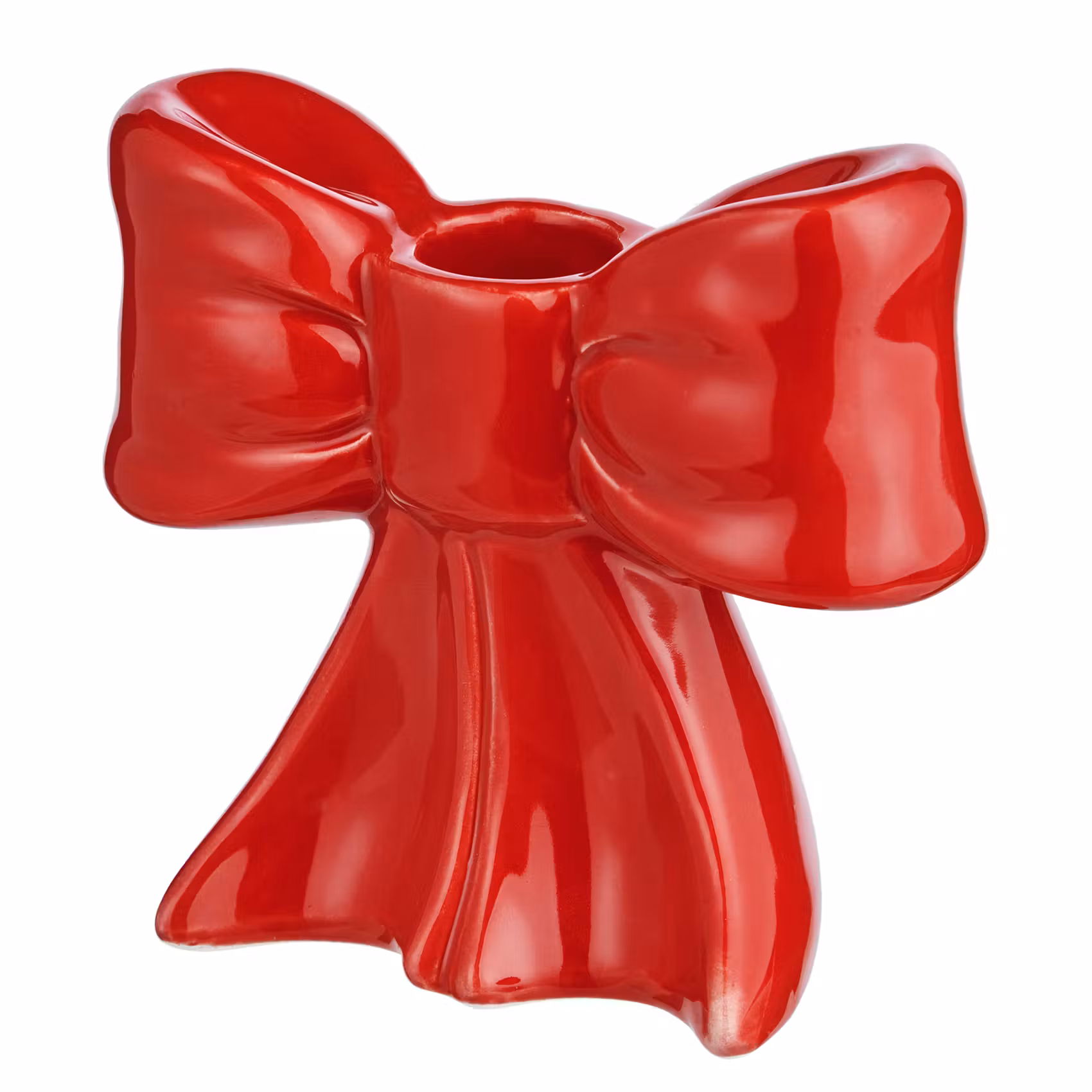 PRESENT Kerzenhalter Schleife