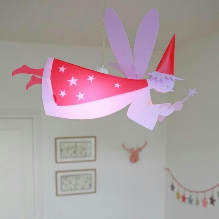 - Suspension enfants Fée Rose 55cm