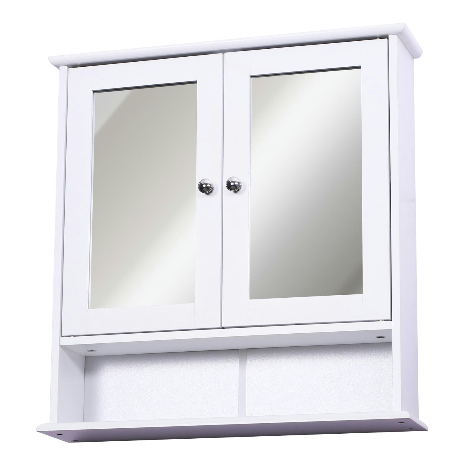 - Armoire murale double porte miroir MDF