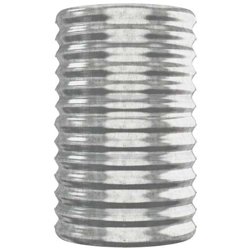 NNEVL Garden Planter Powder-coated Steel 260x40x68 cm Silver