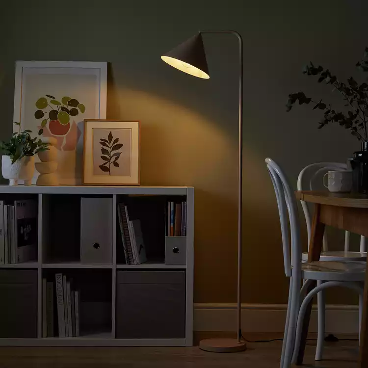 Habitat Cone Adjustable Floor Lamp - Rose