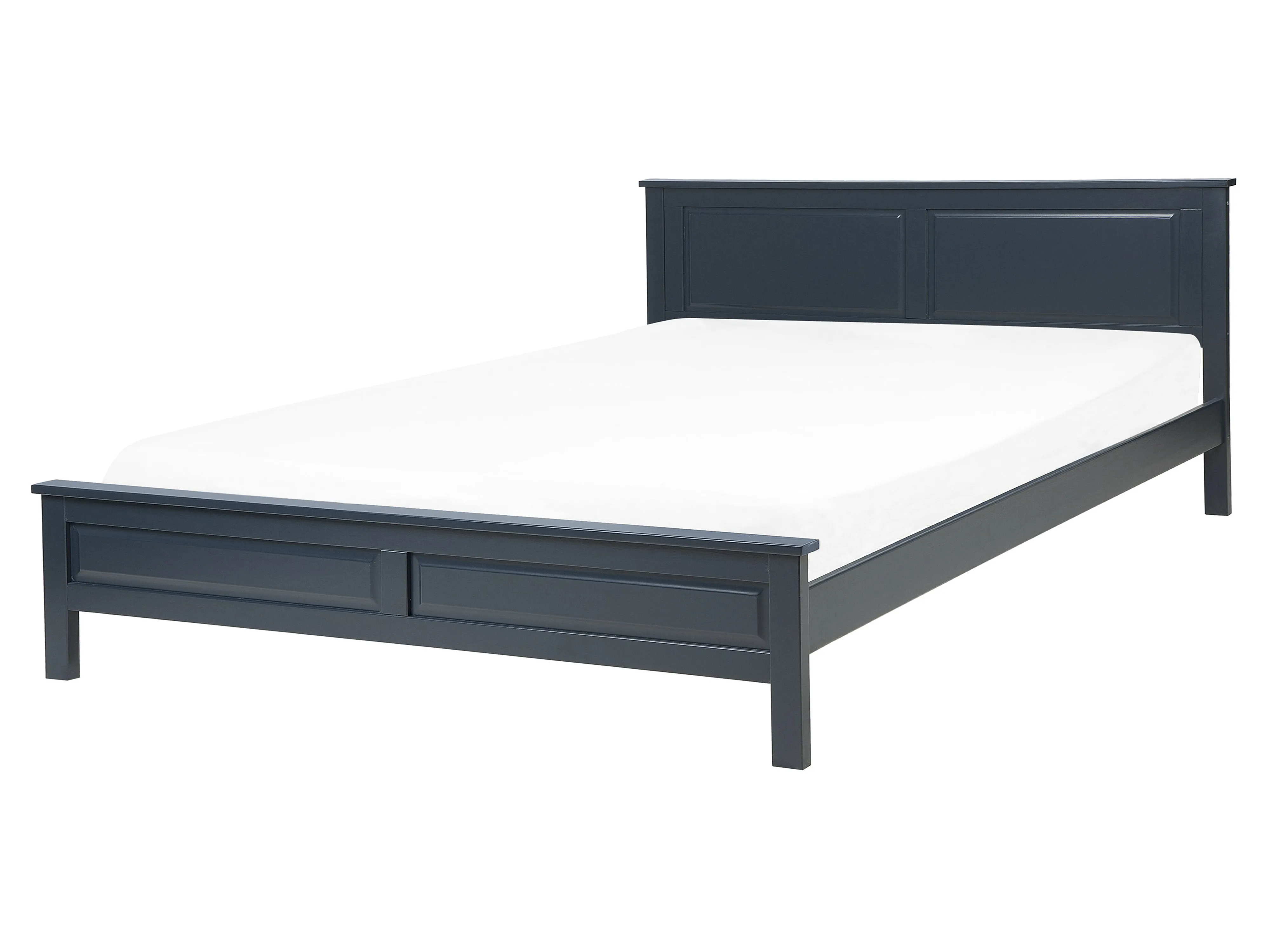 Bed Pine Wood OLIVET 140 x 200 cm (EU Double) Dark Blue