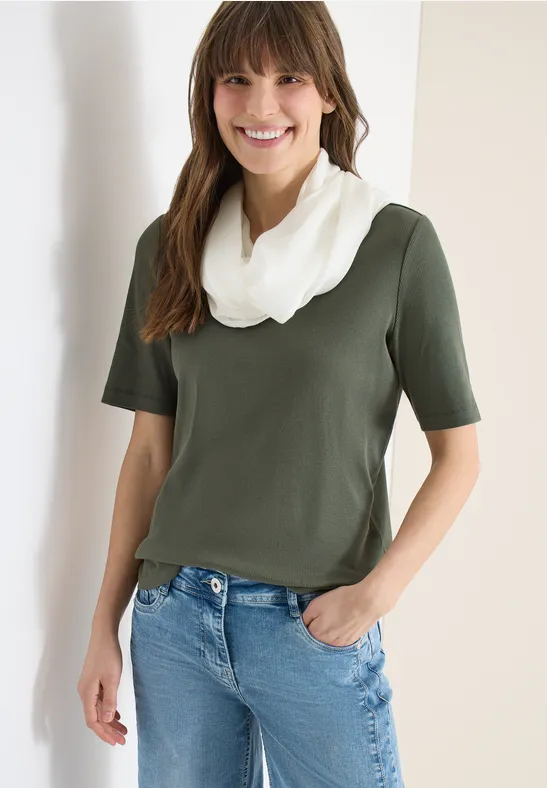 Loop Schal in Unifarbe aus Viskose