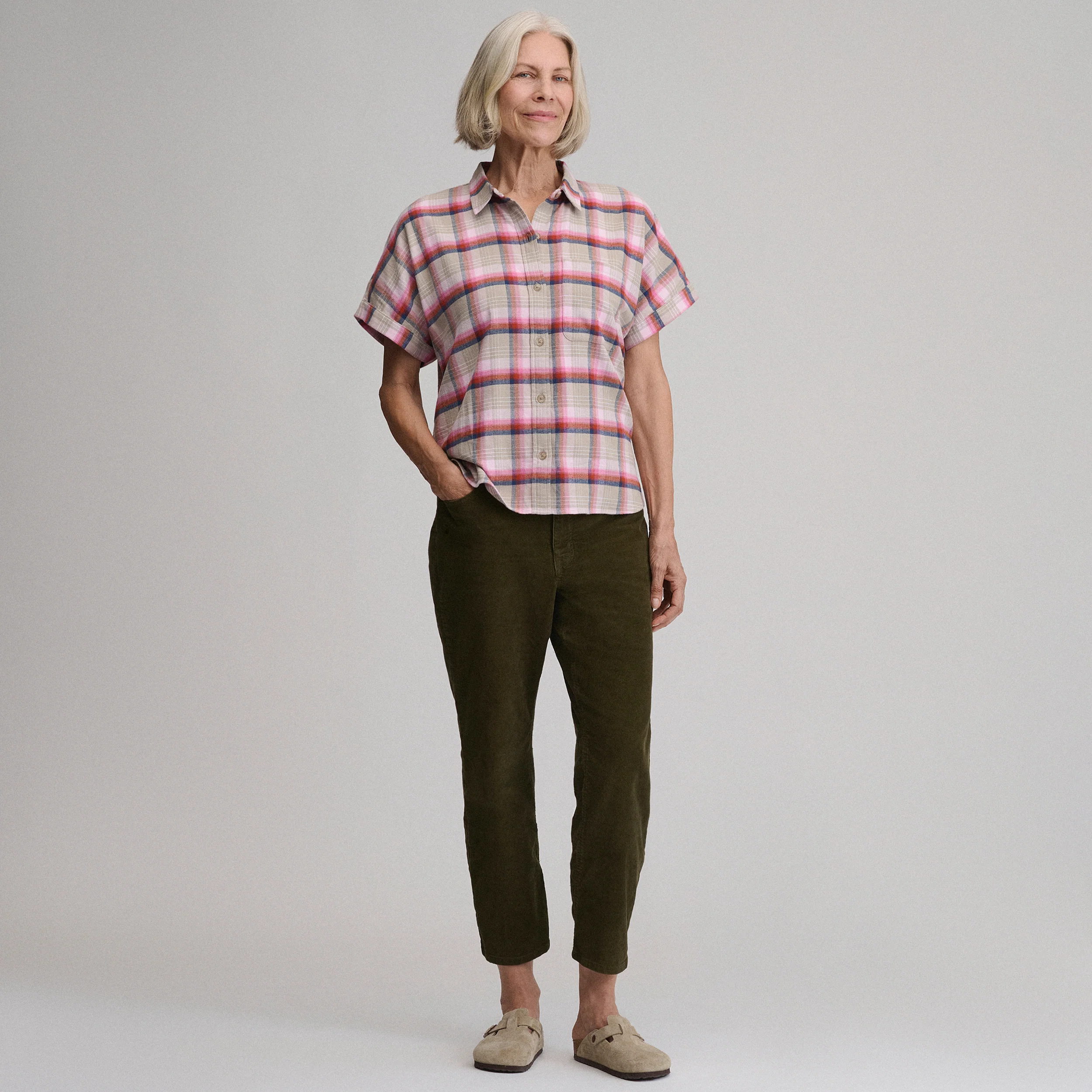 Women's W Field Flex Flannel Short-Sleeve Shirt