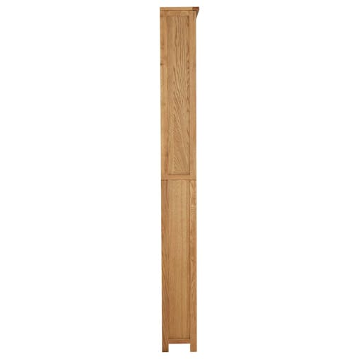 NNEVL 7-Tier Bookcase 90x22.5x200 cm Solid Oak Wood
