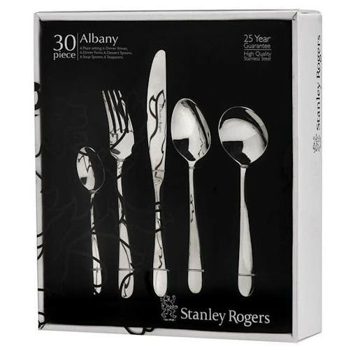 Stanley Rogers 30 Piece Stainless Steel Albany 30Pc Cutlery Set