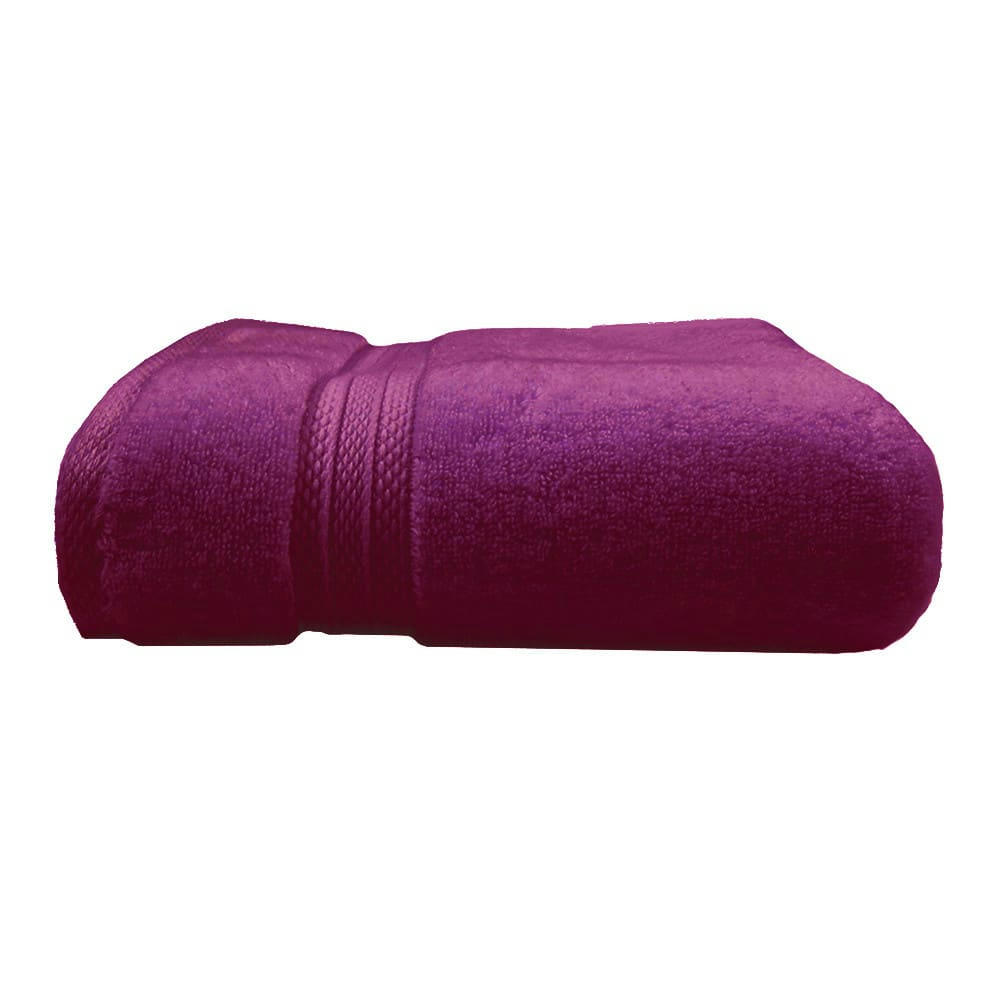 - Drap de bain  pur coton violet 100x150
