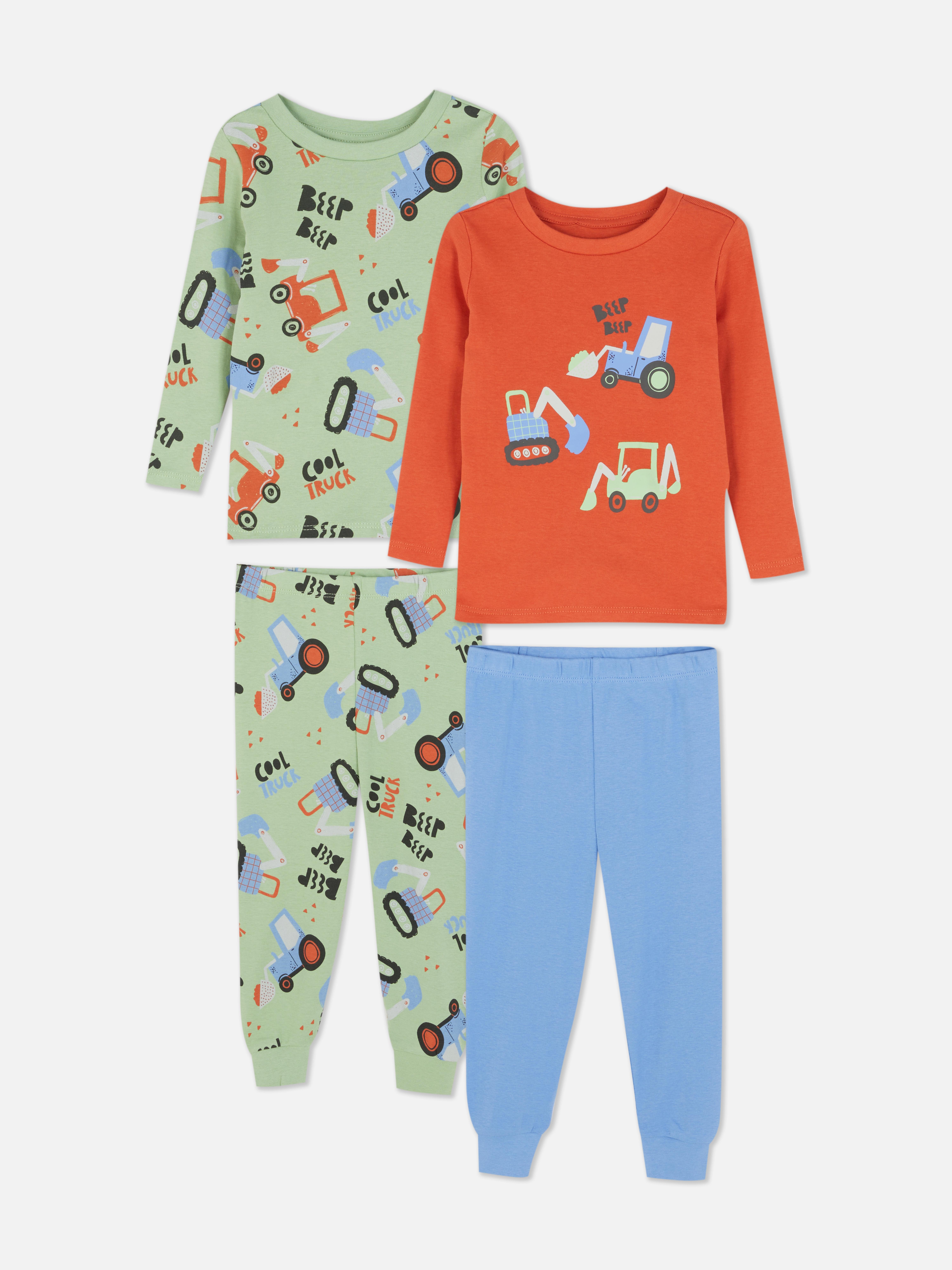 0-36mths | 2pk Patterned Long Pajamas