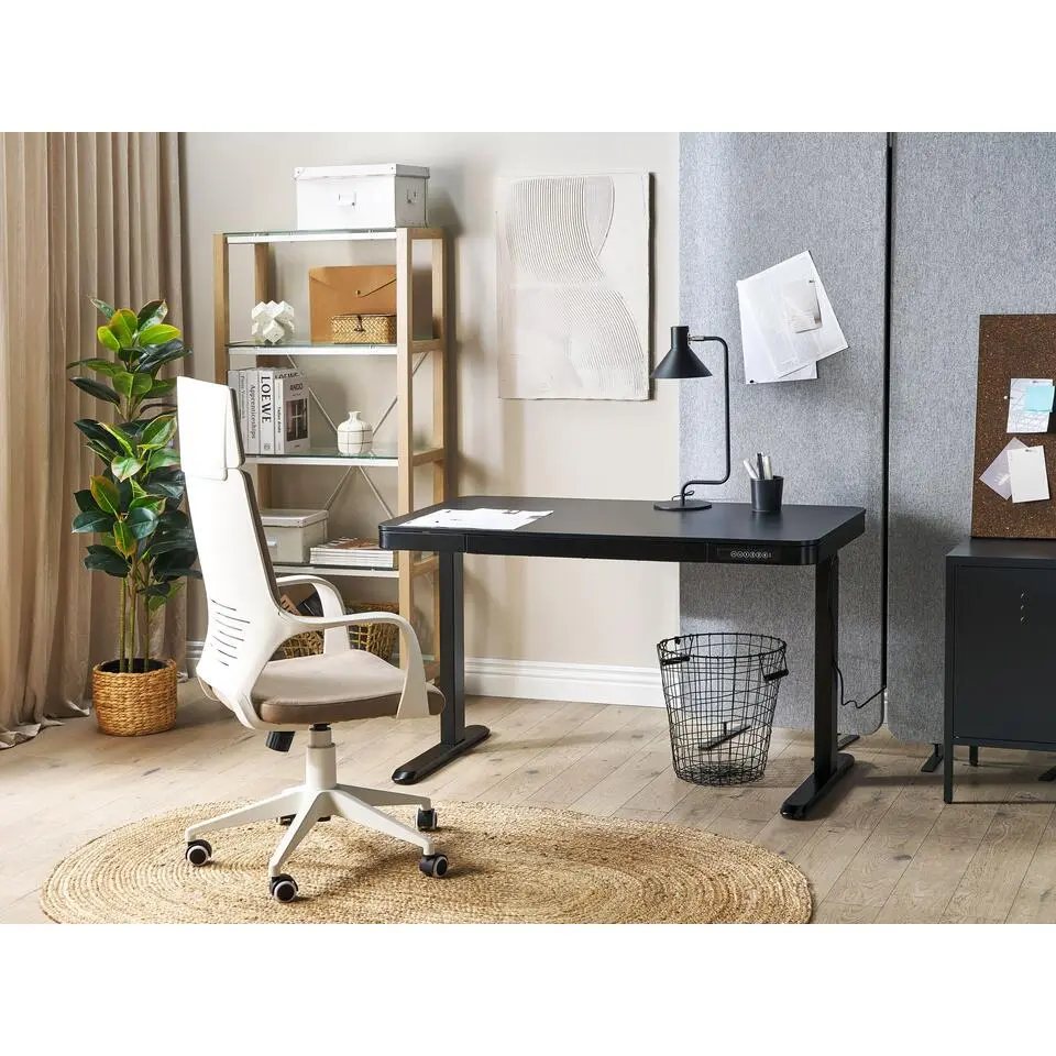 KENLY - Verstelbaar bureau - Zwart - 120 cm - Vezelplaat