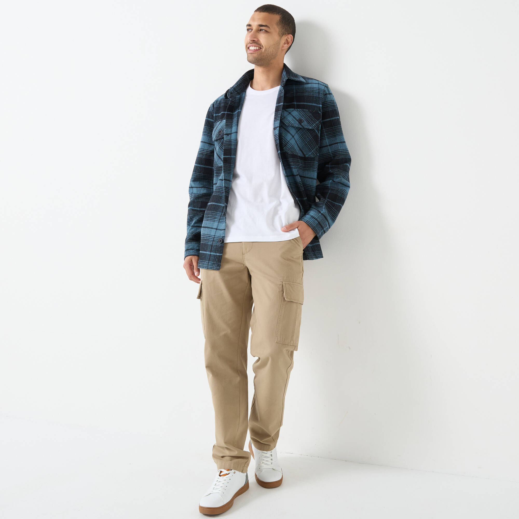 Surchemise boutonnée flanelle carreaux qualité lourde