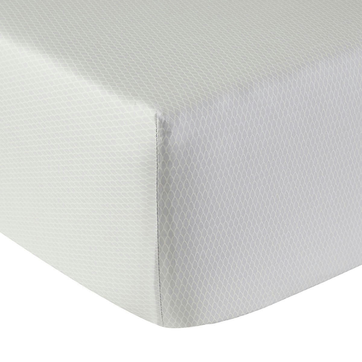 IMPRESSION - Drap housse percale blanc 140x190 cm
