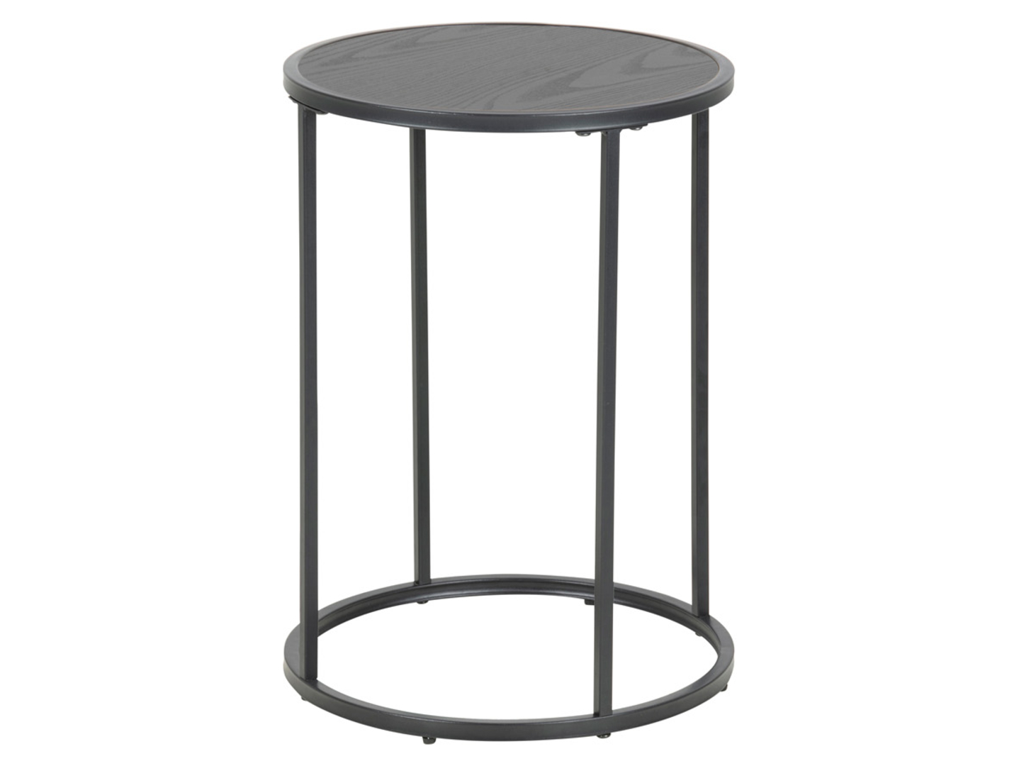 Stolik okrągły Seaford 40 cm czarny