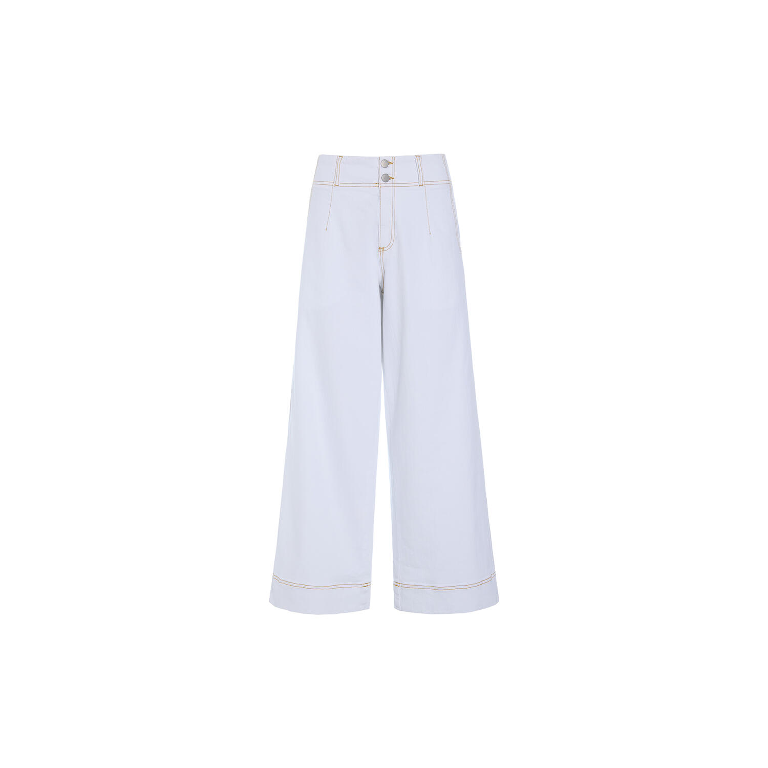 Jinzu vide bukser, white