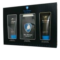 Lamborghini Tonino Acqua Eau de Toilette Spray 125ml After Shave Balm 100ml, Shower Gel 100ml