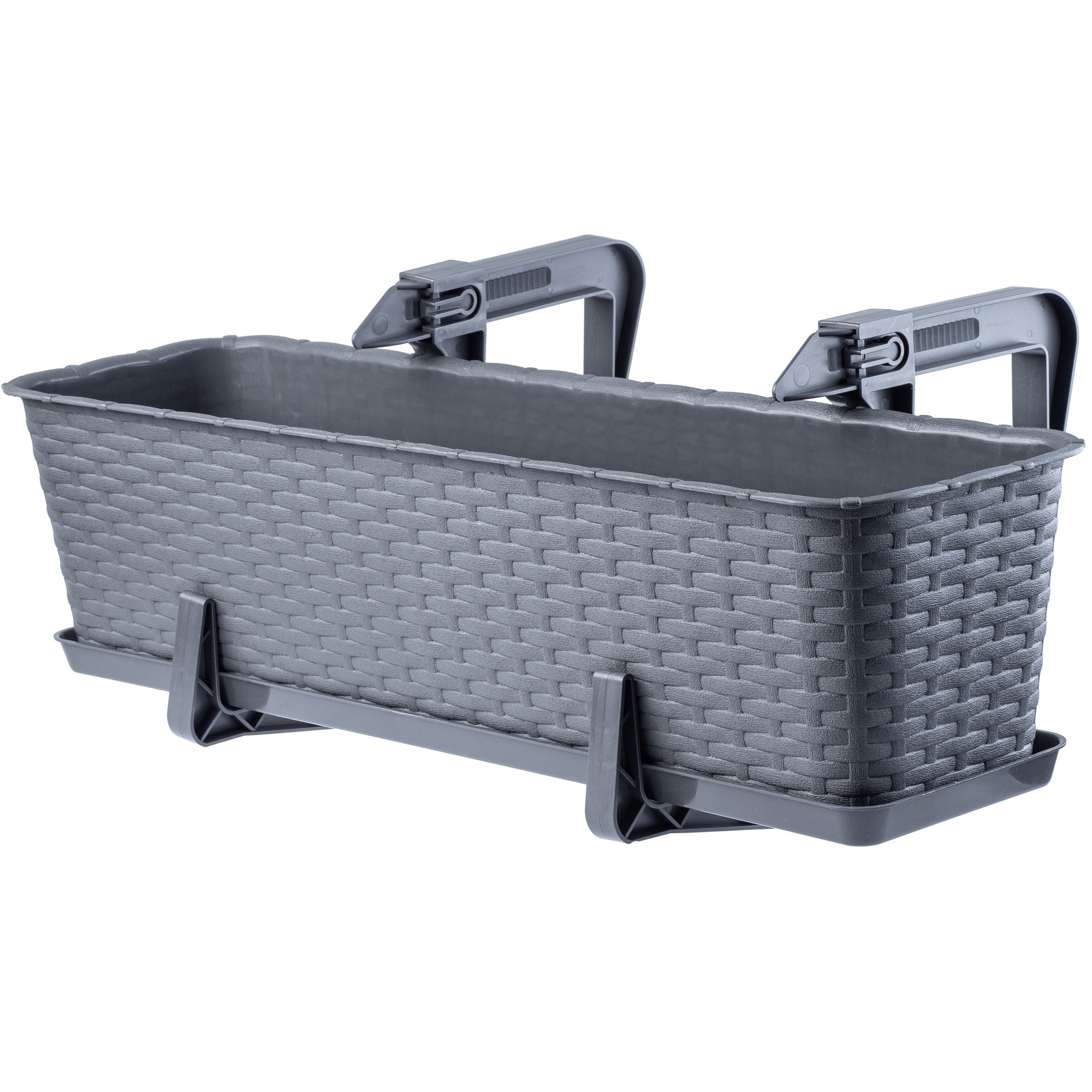 Skrzynka Balkonowa Doniczka Uchwyty Podstawka 60cm