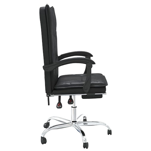 NNEVL Reclining Office Chair Black Faux Leather