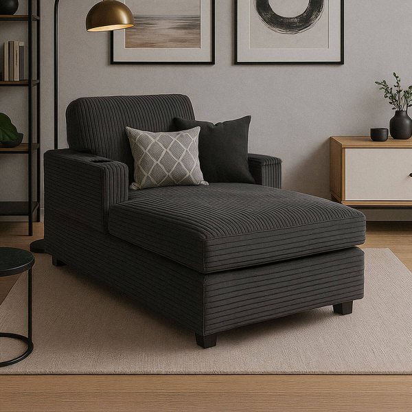 Fotel Wypoczynkowy Kanapa Sofa Do Salonu Sypialni Tapicerowany NEO Popiel