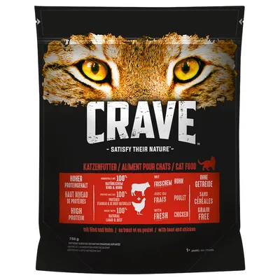Crave Adult Beef & Chicken Dry Cat Food