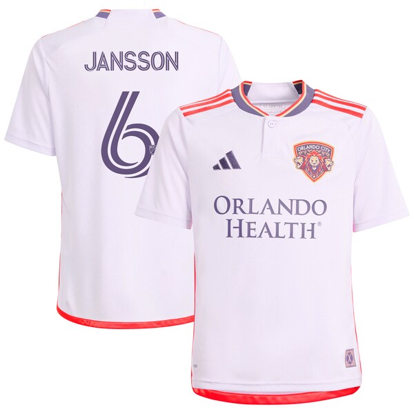 Robin Jansson Orlando City SC adidas Youth 2024 Legacy Kit Replica Player Jersey – Purple