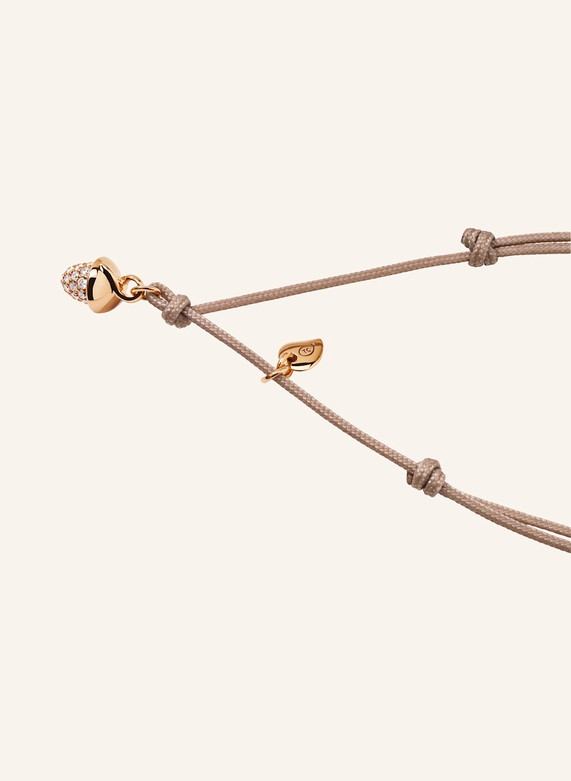 TAMARA COMOLLI Armband BRACELET 'MYMIKADO' WITH DIAMOND PAVÉ aus 18 Karat Roségold mit Diamant Pavé