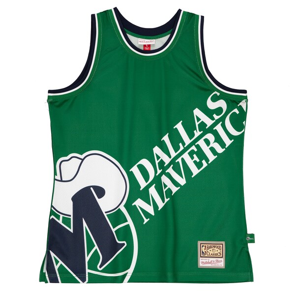 Dallas Mavericks Hardwood Classics Blown Out Fashion Jersey - Green