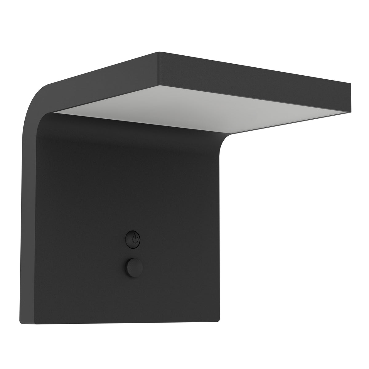 EGLO solar wandlamp buiten Spiante - led - 14 cm - zwart/wit